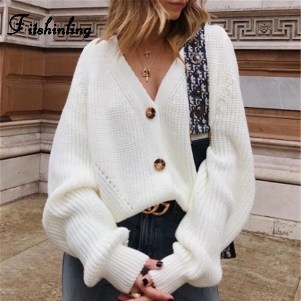 BP Button Front Cardigan Sweater White Ribbed Cotton 1x